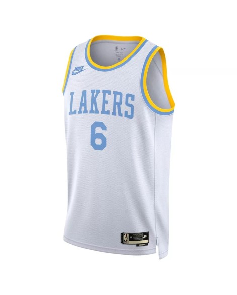 Maillot Swingman Los Angeles Lakers LeBron James #6 Nike blanc 2022/23 pour hommes - Édition classique
