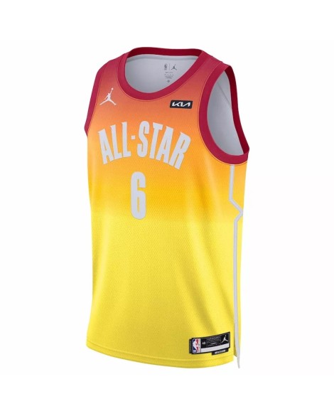 Maillot Swingman LeBron James #6 Jordan Brand orange 2023 NBA All-Star Game pour homme