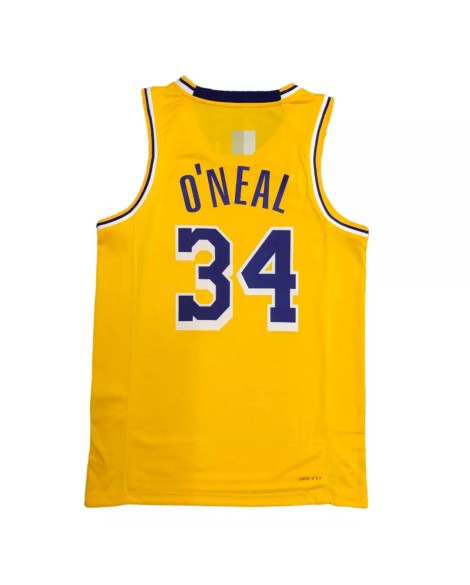 Maillot Swingman Los Angeles Lakers O'NEAL #34 Gold 2021 Diamond pour hommes - Édition Icon