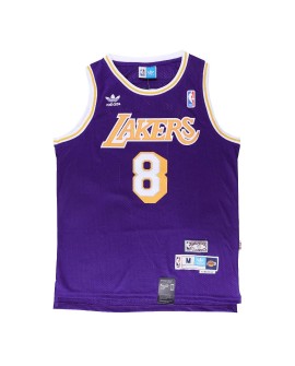 Maillot NBA Los Angeles Lakers Kobe Bryant #8 Adidas Violet Swingman pour Homme