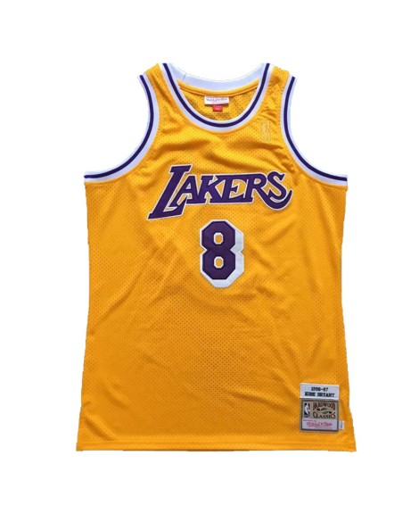 Maillot NBA Swingman Los Angeles Lakers Bryant #8 pour homme jaune 1996/97