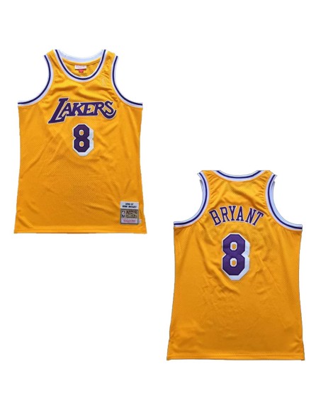 Maillot NBA Swingman Los Angeles Lakers Bryant #8 pour homme jaune 1996/97