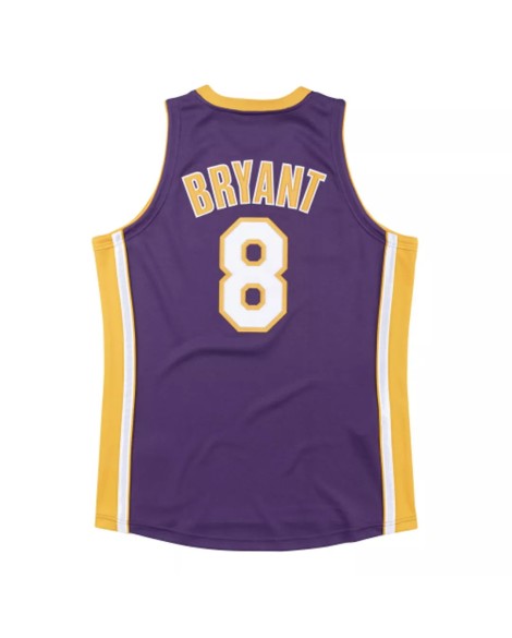 Maillot Los Angeles Lakers Kobe Bryant #8 Mitchell&Ness Violet 00-01 Hardwood Classics pour hommes