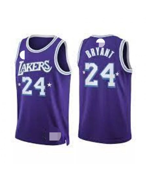 Maillot Los Angeles Lakers Kobe Bryant #24 Violet 2021/22 Diamond Swingman pour hommes - City Edition