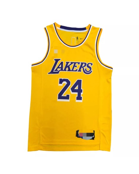 Maillot Swingman Los Angeles Lakers Kobe Bryant #24 Gold 2021 Diamond pour hommes - Édition Icon