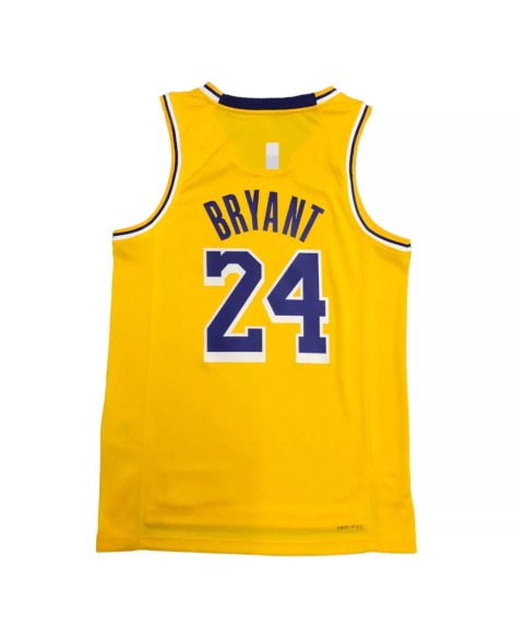 Maillot Swingman Los Angeles Lakers Kobe Bryant #24 Gold 2021 Diamond pour hommes - Édition Icon