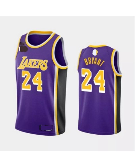 Maillot Swingman violet Kobe Bryant #24 des Los Angeles Lakers pour hommes - Édition Statement