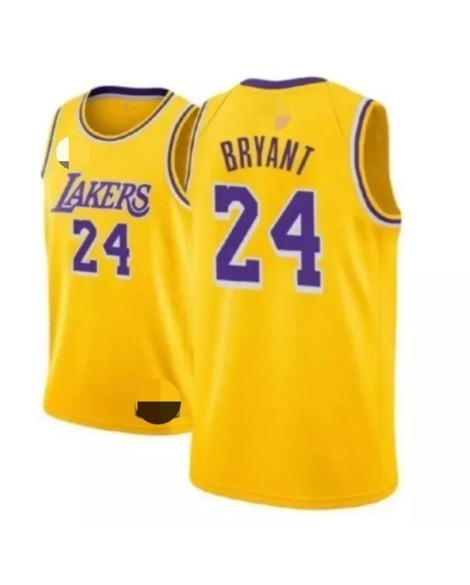 Maillot Swingman jaune Kobe Bryant #24 des Los Angeles Lakers pour hommes