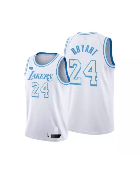 Maillot Swingman Los Angeles Lakers Kobe Bryant #24 blanc 2020/21 pour hommes - City Edition