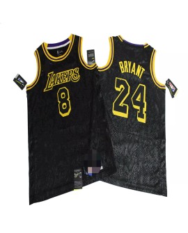 Maillot Swingman noir Kobe Bryant #8 et #24 des Los Angeles Lakers pour hommes
