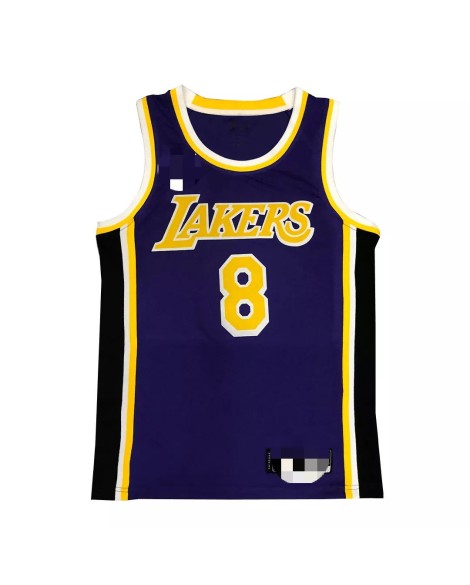 Maillot Swingman Los Angeles Lakers Kobe Bryant #8 Violet 2020/21 pour hommes - Édition Statement