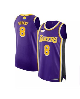 Maillot Swingman violet Kobe Bryant #8 des Los Angeles Lakers pour hommes - Édition Statement