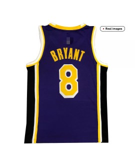 Maillot Swingman Los Angeles Lakers Kobe Bryant #8 Violet 2020/21 pour hommes - Édition Statement