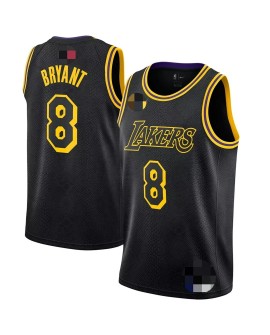 Maillot Swingman noir Kobe Bryant #8 des Los Angeles Lakers pour hommes - Édition City