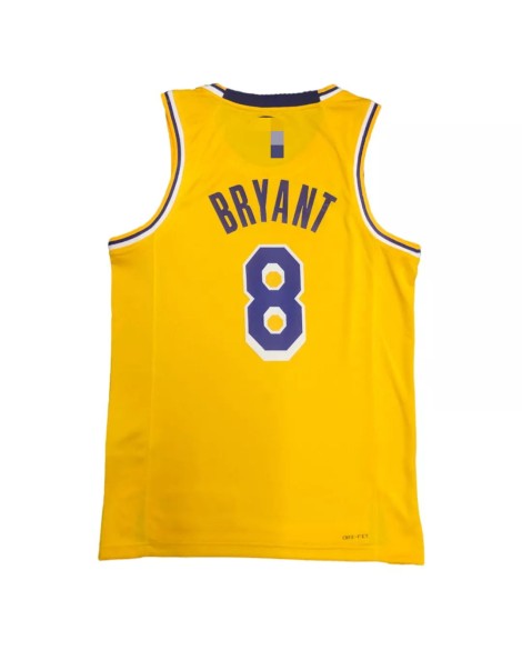 Maillot Swingman Los Angeles Lakers Kobe Bryant #8 Gold 2021 Diamond pour hommes - Édition Icon