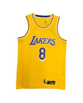 Maillot Swingman Los Angeles Lakers Kobe Bryant #8 Gold 2021 Diamond pour hommes - Édition Icon