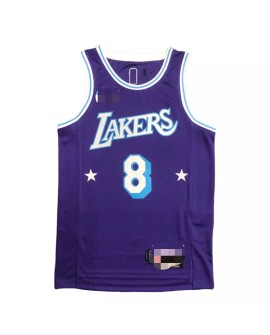 Maillot Los Angeles Lakers Kobe Bryant #8 Violet 2021/22 Diamond Swingman pour hommes - City Edition