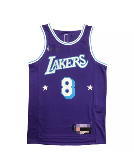 Maillot Los Angeles Lakers Kobe Bryant #8 Violet 2021/22 Diamond Swingman pour hommes - City Edition