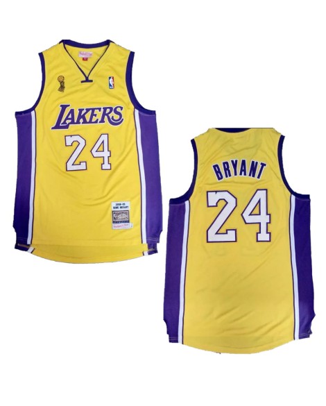 Maillot NBA Swingman 2008/09 Bryant #24 Mitchell & Ness des Los Angeles Lakers pour hommes, jaune