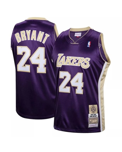 Maillot pour hommes des Los Angeles Lakers Kobe Bryant #24 Mitchell & Ness Purple Hall of Fame classe de 2020