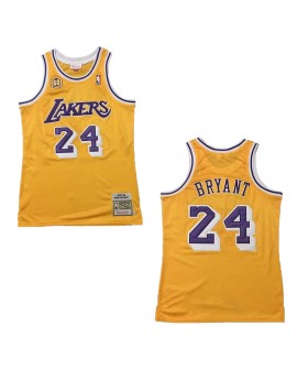 Maillot NBA Swingman 2007/08 Bryant #24 Mitchell & Ness des Los Angeles Lakers pour hommes, jaune