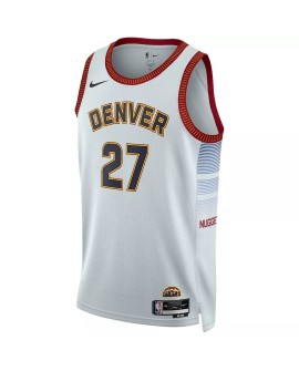 Maillot Swingman Nike #27 Jamal Murray #27 Denver Nuggets pour hommes blanc 22/23 - City Edition