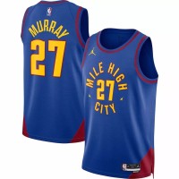 Maillot Swingman Denver Nuggets Jamal Murray #27 Jordan Brand bleu pour hommes 2022/23 - Édition Statement