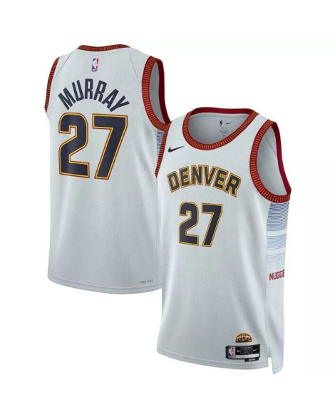 Maillot Swingman Nike #27 Jamal Murray #27 Denver Nuggets pour hommes blanc 22/23 - City Edition