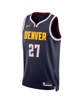 Denver Nuggets #27 Jamal Murray Nike Navy 2022/23 Swingman Maillot pour hommes - Édition Icon