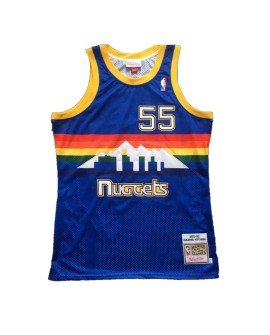 Denver Nuggets Mutombo #55 Mitchell & Ness Bleu 1991/92 Swingman Maillot NBA Homme