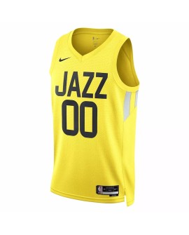 Maillot Utah Jazz Jordan Clarkson #00 Nike Gold 2022/23 Swingman pour homme - Édition Icon