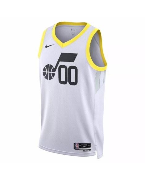 Maillot Utah Jazz Jordan Clarkson #00 Nike blanc 2022/23 Swingman pour homme - Édition Association