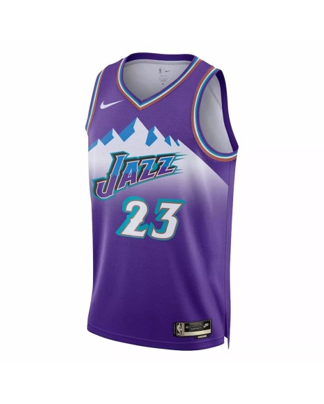 Maillot Utah Jazz Lauri Markkanen #23 Nike Violet 2022/23 Swingman pour homme - Édition classique