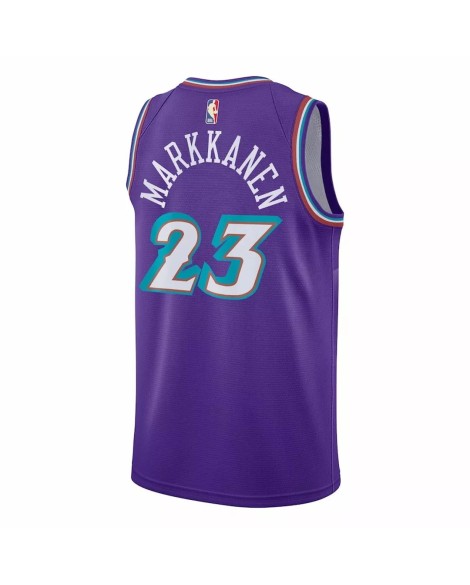 Maillot Utah Jazz Lauri Markkanen #23 Nike Violet 2022/23 Swingman pour homme - Édition classique