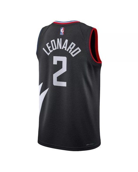 Maillot Swingman LA Clippers Kawhi Leonard #2 Jordan Brand noir 2022/23 Statement Edition pour homme