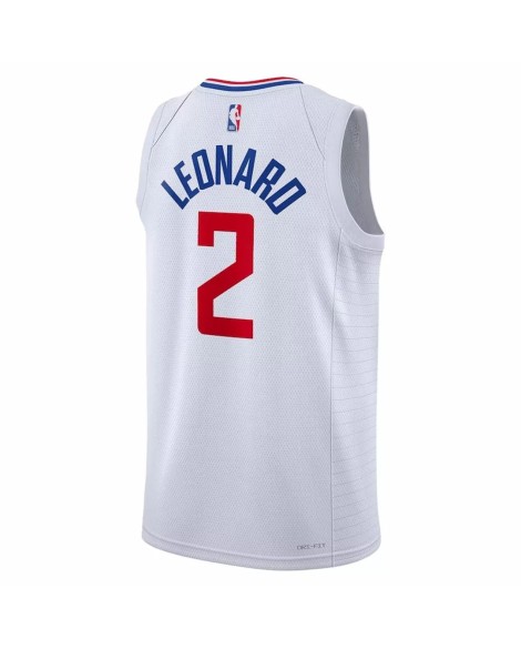 Maillot Swingman LA Clippers Kawhi Leonard #2 Nike blanc 2022/23 pour hommes - Édition Association