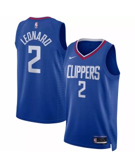Maillot Swingman LA Clippers Kawhi Leonard #2 Nike Royal 2022/23 pour hommes - Édition Icon
