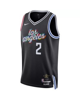 Maillot Swingman LA Clippers Kawhi Leonard #2 Nike noir 2022/23 pour hommes - City Edition
