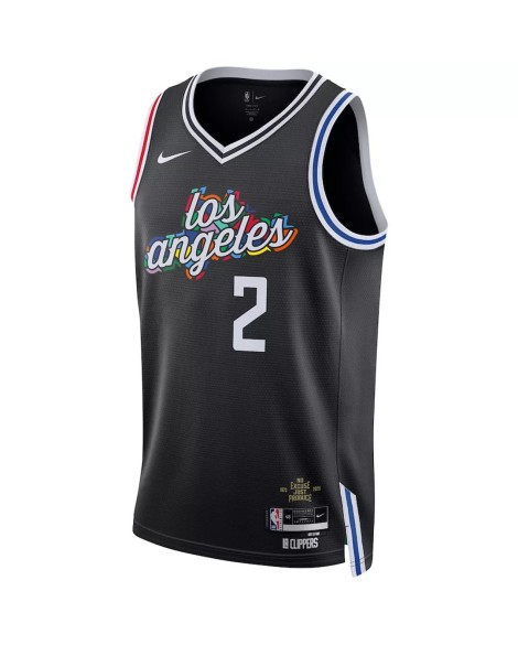 Maillot Swingman LA Clippers Kawhi Leonard #2 Nike noir 2022/23 pour hommes - City Edition