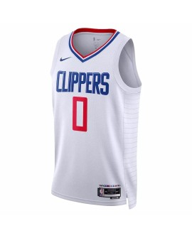 Maillot Swingman LA Clippers Russell Westbrook #0 Nike blanc 2022/23 pour hommes - Édition Association