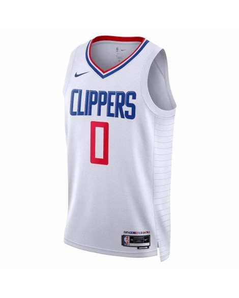 Maillot Swingman LA Clippers Russell Westbrook #0 Nike blanc 2022/23 pour hommes - Édition Association