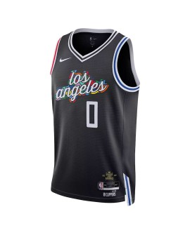 Maillot Swingman LA Clippers Russell Westbrook #0 Nike noir 2022/23 pour hommes - City Edition