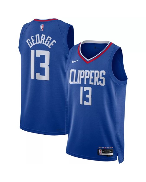 Maillot Swingman LA Clippers Paul George #13 Nike bleu 2022/23 pour hommes - Édition Icon