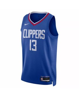Maillot Swingman LA Clippers Paul George #13 Nike bleu 2022/23 pour hommes - Édition Icon