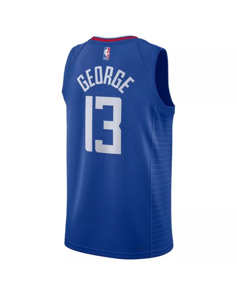 Maillot Swingman LA Clippers Paul George #13 Nike bleu 2022/23 pour hommes - Édition Icon