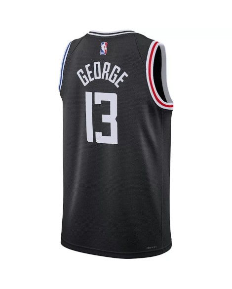 Maillot Swingman LA Clippers Paul George #13 Nike noir 2022/23 pour hommes - City Edition