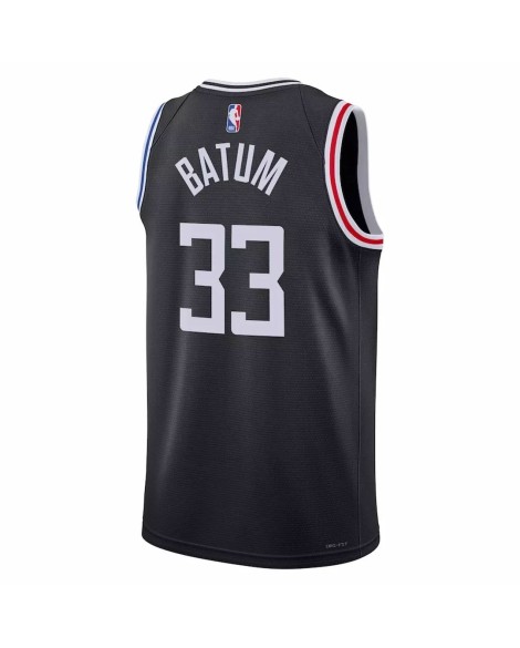 Maillot Swingman LA Clippers Nicolas Batum #33 Nike noir 2022/23 pour hommes - City Edition