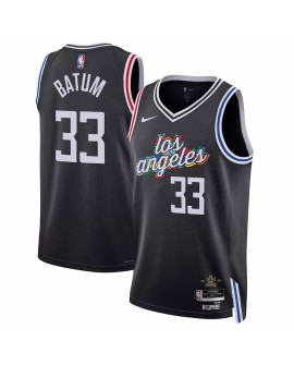 Maillot Swingman LA Clippers Nicolas Batum #33 Nike noir 2022/23 pour hommes - City Edition