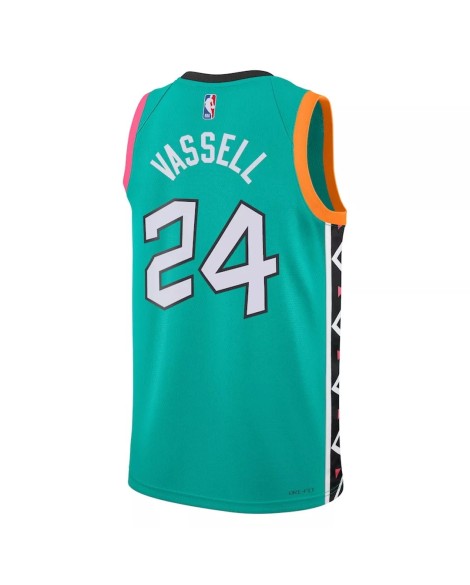 Maillot Swingman San Antonio Spurs Devin Vassell #24 Nike vert 2022/23 pour hommes - City Edition