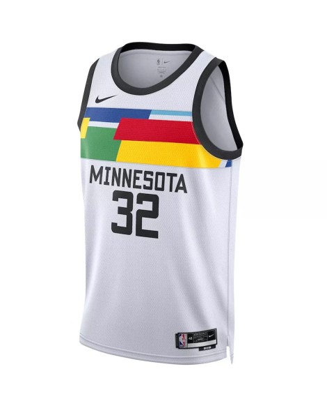 Maillot Swingman Minnesota Timberwolves Karl-Anthony Towns #32 Nike blanc 2022/23 pour hommes - City Edition